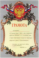 За большой вклад в обеспечение и поддержание общественного порядка на территории Выборгского района